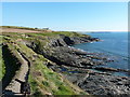 Coast path above Pargodonnel Rocks in TR13 9HY