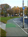 Cycleway alongside Princess Louise Road, Blyth in NE24 5DB