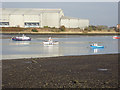 Boats on the Blyth estuary in NE24 1JJ