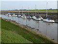 Yachts at low tide - Fosdyke Bridge in PE20 2DF