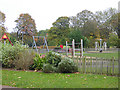 Children's playground in Ridley Park in NE24 3UR