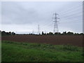 Farmland and power lines, Blowhead Field in PE13 5RG