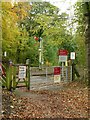 Level crossing at Chapel-en-le-Frith station in Chapel West Ward