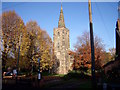 St Michaels in the autumn in LE12 5RG