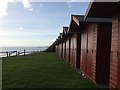 Beach huts at Branscombe in EX12 3AW