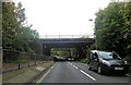 M3 motorway crossing Chestnut Avenue in SO53 3HN