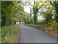 The lane to Pinhoe from the top of Chenyegate Lane in EX4 9JA