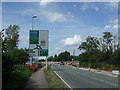 Approaching roundabout on Newport Road in MK17 8XN