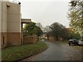 Keele University: road through Lindsay Hall in ST5 5DY