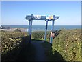 Pergola on the coastal path in SA45 9QR