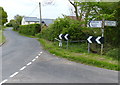 Lane junction near Budbrooke village in CV35 8RU