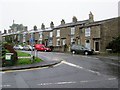 Junction  of  Swallow  House  Lane  and  Glossop  Road in SK22 2PB