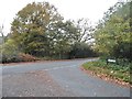 Lock Lane at the junction of Warren Lane in GU22 8TH