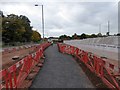 Temporary footpath by building site, Topsham Road, Exeter in EX2 7NQ