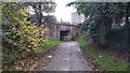 Path to underpass near Pendleton Police Station in Salford