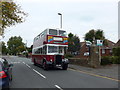 Vintage bus in Marlborough Road in PO33 1PF