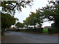Looking across from the cemetery to the recreation ground in PO32 6FZ