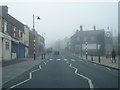 Sacriston, a misty Front Street in DH7 6PP