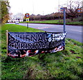 Banner announcing Shifnal's 2015 Christmas Lights switch on in TF11 8HA