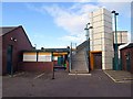 Footbridge at Benton Metro Station in NE7 7TR