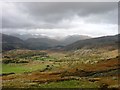 Descending to Seathwaite from Green Pikes in Dunnerdale-with-Seathwaite