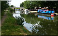Grand Union Canal next to the Black Horse public house in MK14 5ED