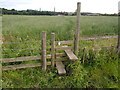 Stile and field near Higher Walton in PR5 0LB