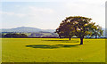 West view to Moel Famau from near Northop, 1994 in Northop Community
