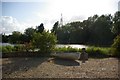 Boat in front of lake at Barcham Farm in Soham North Ward