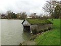 The old boathouse by Harlesthorpe Dam in S43 4FW