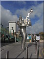 Prestatyn - 'The Offa's Dyke Path' Sculpture by railway station in LL19 7AX