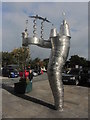 Prestatyn - 'The Beachside' Sculpture by railway station in LL19 7AX