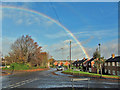 Rainbow over Cuttholme Road in S40 1JE