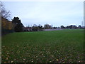 Looking across the grounds of Angmering School in BN16 4JJ