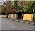 Wooden bus shelter, High Street, Albrighton in WV7 3LJ
