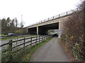 Footpath beside the A470 under the M4 at J32 in CF14 7HL