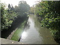 Canal view from a bridge at Mill Lane in MK17 9BN
