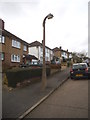 Concrete lamppost on Rochester Road in HA6 1NJ