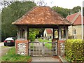 The lych gate at St Peter and St Paul Church in RG8 0ST