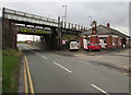North side of Cosford railway station bridge in WV7 3ET
