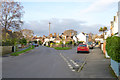 Brook Road leaves Waterford Lane, Lymington in SO41 8AB
