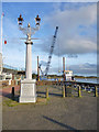 Burrard-Neale Memorial Gas Lamp, Lymington in SO41 5SD