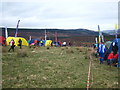 The run in to the Finish on Day 2 of the 2012 JK orienteering festival in PH16 5PA