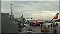EasyJet G-EZWW at Manchester Airport Terminal 1 in M90 5XA