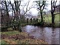 Pompren Afon Honddu Footbridge in Crucorney Community