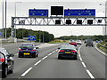 Eastbound M62 at Junction 28 in WF3 1JU