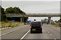 Eastbound M62 at Lofthouse Interchange in WF3 3QE