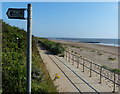 Public footpath along the North Shore promenade in PE25 1BF