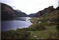 Footpath south of Llyn Dinas in Beddgelert Community