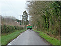 Farm traffic on Lyburn Road in SP5 2DN